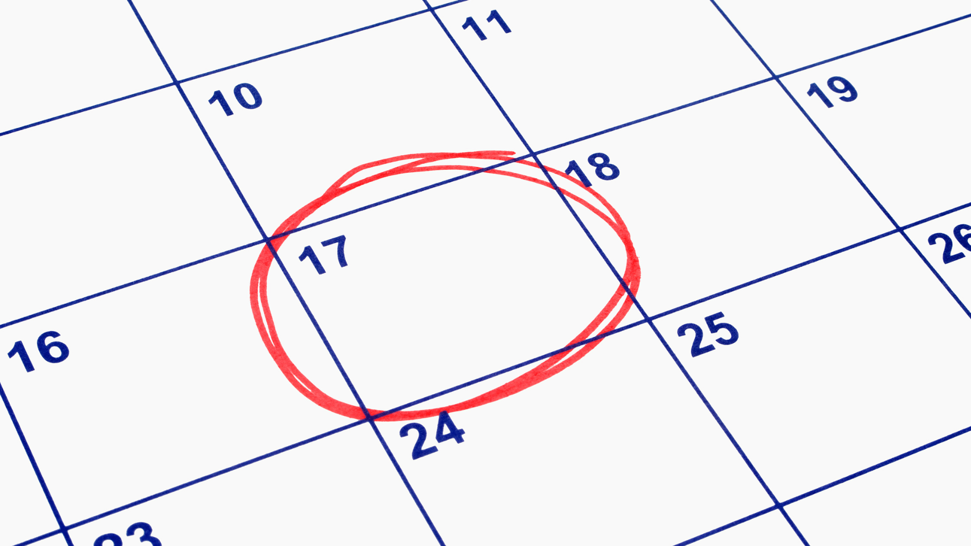 calendrier d'entretien