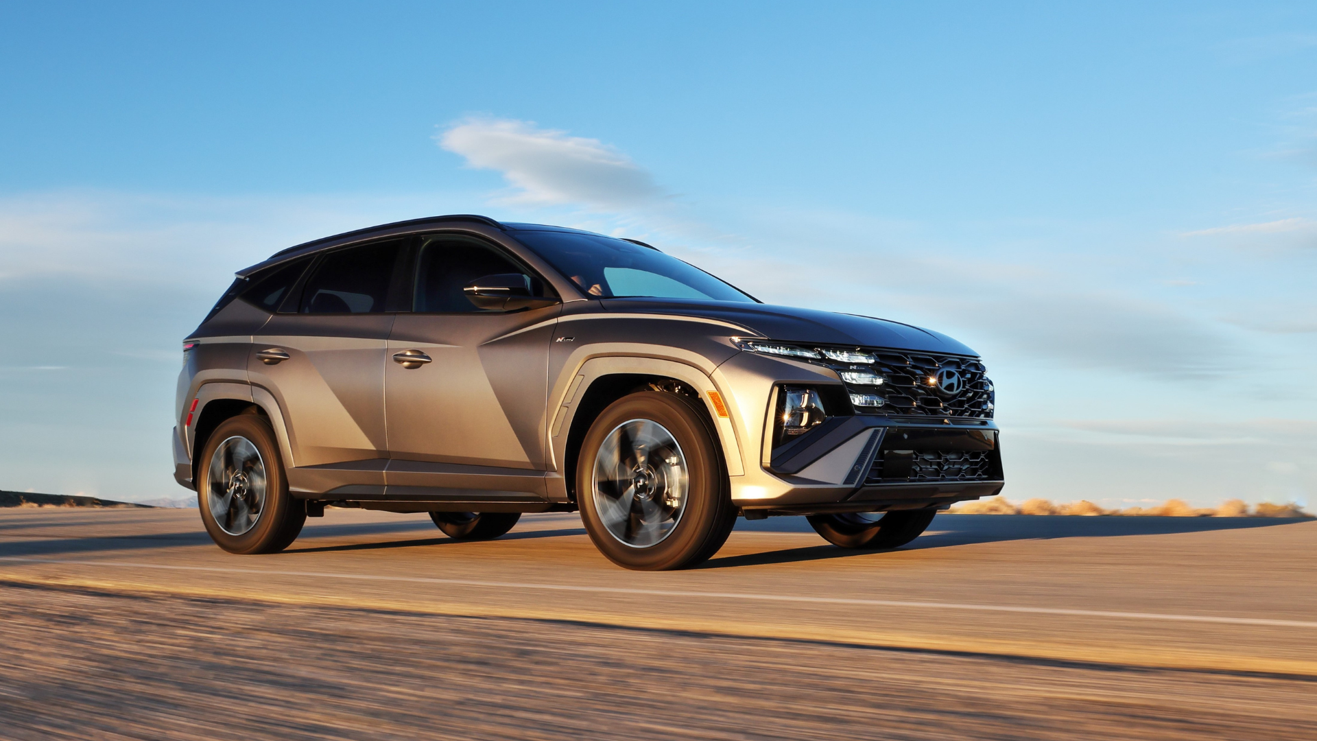 Hyundai Tucson sur l'autoroute
