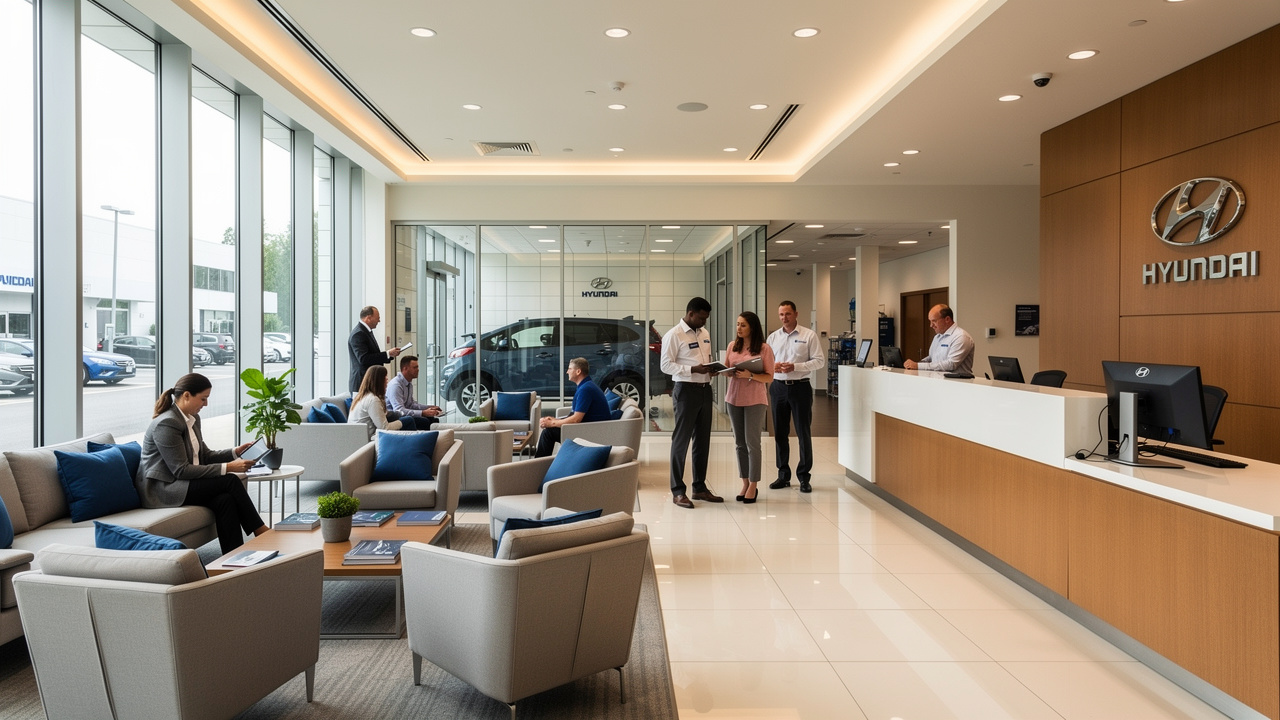 Service après-vente professionnel dans une concession Hyundai
